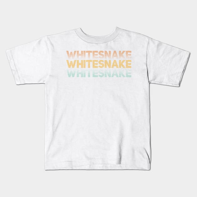 Distressed Vintage - Whitesnake Kids T-Shirt by SIJI.MAREM